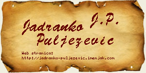 Jadranko Puljezević vizit kartica